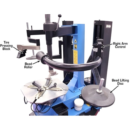 Atlas TC229DAA Rim-Clamp Tire Changer w/ Dual Assist Arms - ATETC229DAA-FPD