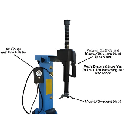 Atlas TC755 Tire Changer + WB49-2 Wheel Balancer Combo Package - ATETCWB-COMBO3-FPD