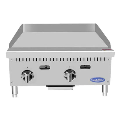 Atosa ATTG-24 24" Gas Countertop Griddle with Thermostatic Controls 50,000 BTU - ATTG-24