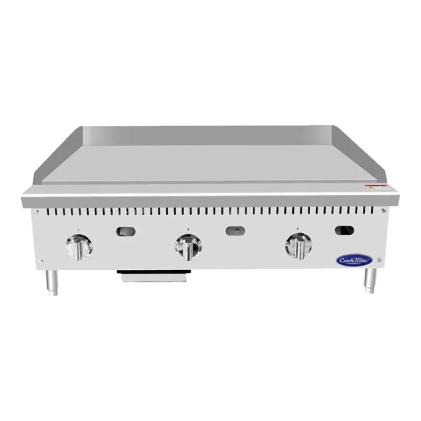 Atosa ATTG-36 36" Gas Countertop Griddle with Thermostatic Controls 75,000 BTU - ATTG-36