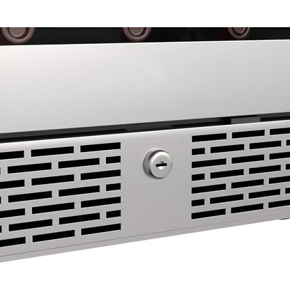 Avallon 24 Inch Wide 53 Bottle Capacity Single Zone Wine Cooler with Left Swing Door - AWC242SZLH