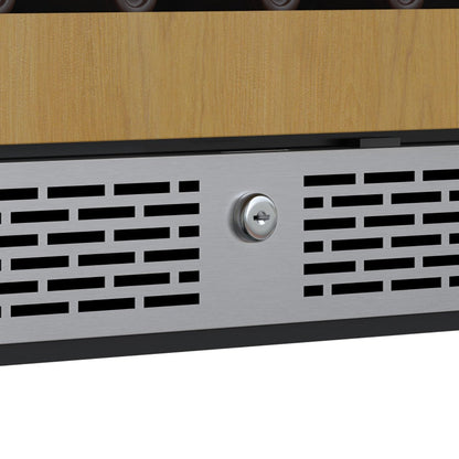 Avallon 24 Inch Wide 45 Bottle Capacity Dual Zone Wine Cooler with Left Swing Door - AWC242DPRGLH