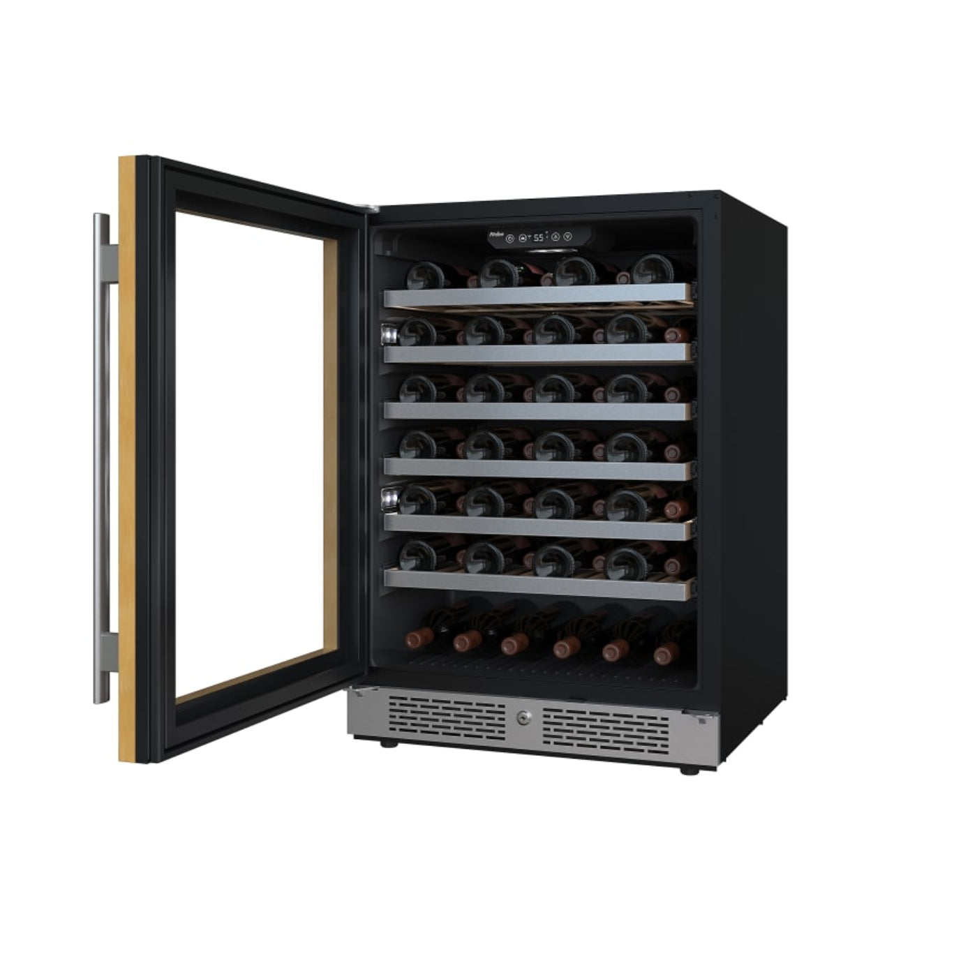 Avallon 24 Inch Wide 53 Bottle Capacity Single Zone Wine Cooler with Left Swing Door - AWC242SPRGLH