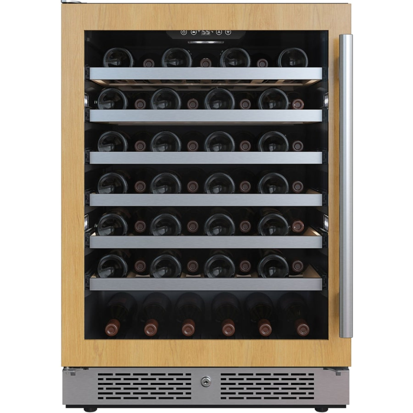 Avallon 24 Inch Wide 53 Bottle Capacity Single Zone Wine Cooler with Left Swing Door - AWC242SPRGLH