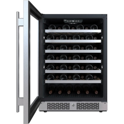 Avallon 24 Inch Wide 53 Bottle Capacity Single Zone Wine Cooler with Left Swing Door - AWC242SPRGLH
