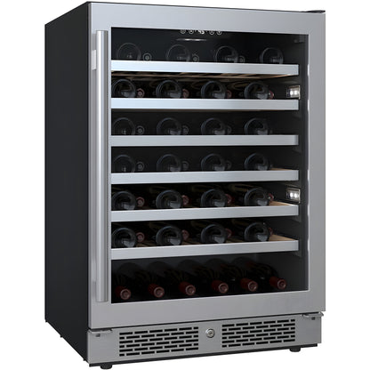 Avallon 24 Inch Wide 53 Bottle Capacity Single Zone Wine Cooler with Right Swing Door - AWC242SZRH