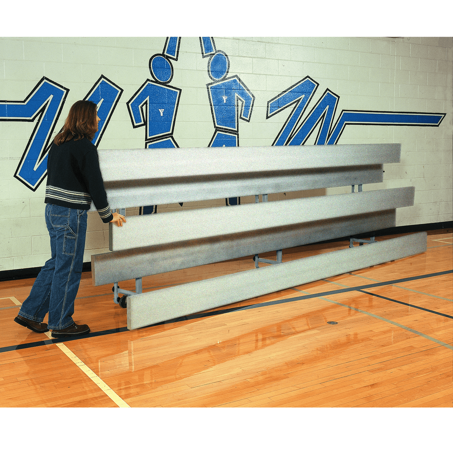 Bleacher All Aluminum Easy Store Indoor Bleachers - BLI0702AA
