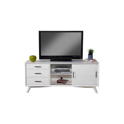 Alpine Flynn Large TV Console, White - 966-W-10