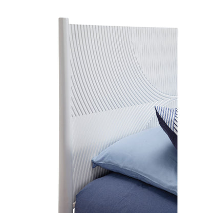 Alpine Tranquility California King Panel Bed, White - 1867-07CK