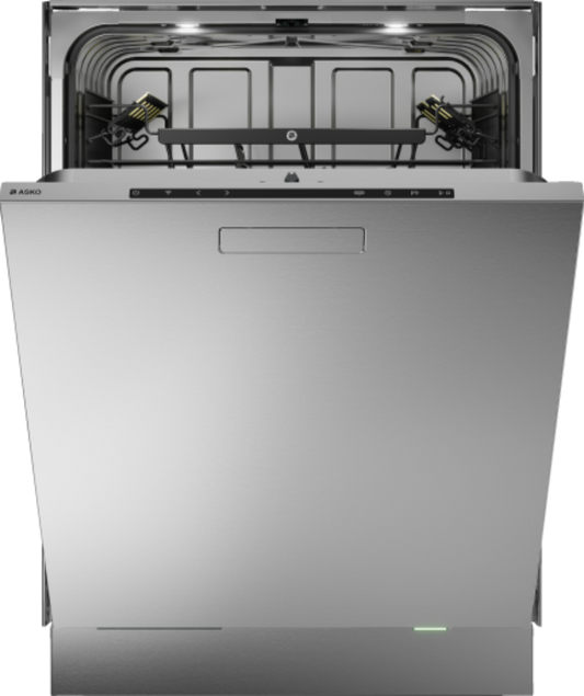 Asko 60 Series 24 Inch Stainless XXL Tub Dishwasher with Pocket Handle and Water Softener - DBI776IXXLSSOF