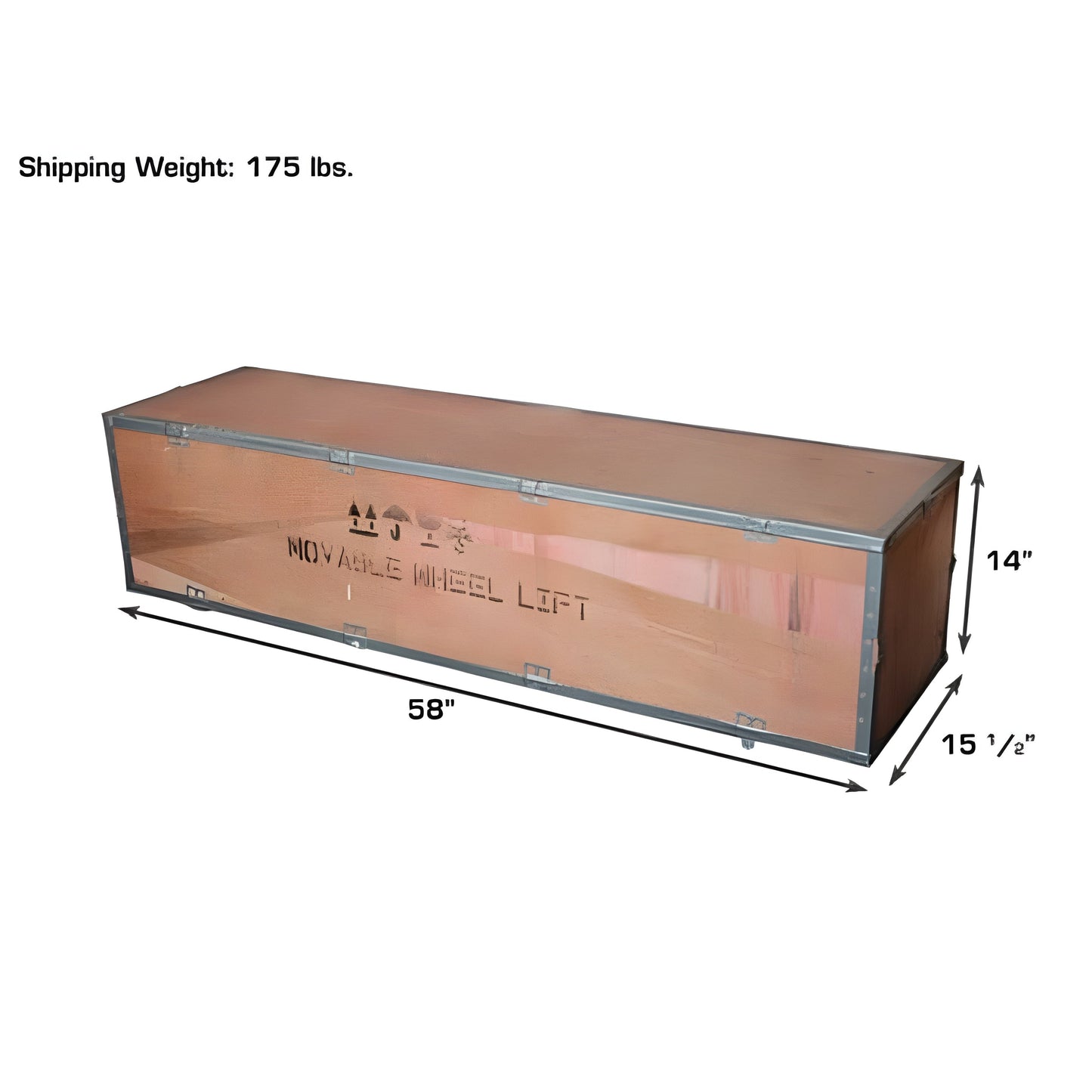 Atlas 180 LB. Capacity Offset Pneumatic Portable Wheel Lift - ATEATTC-AEZWL-2-FPD
