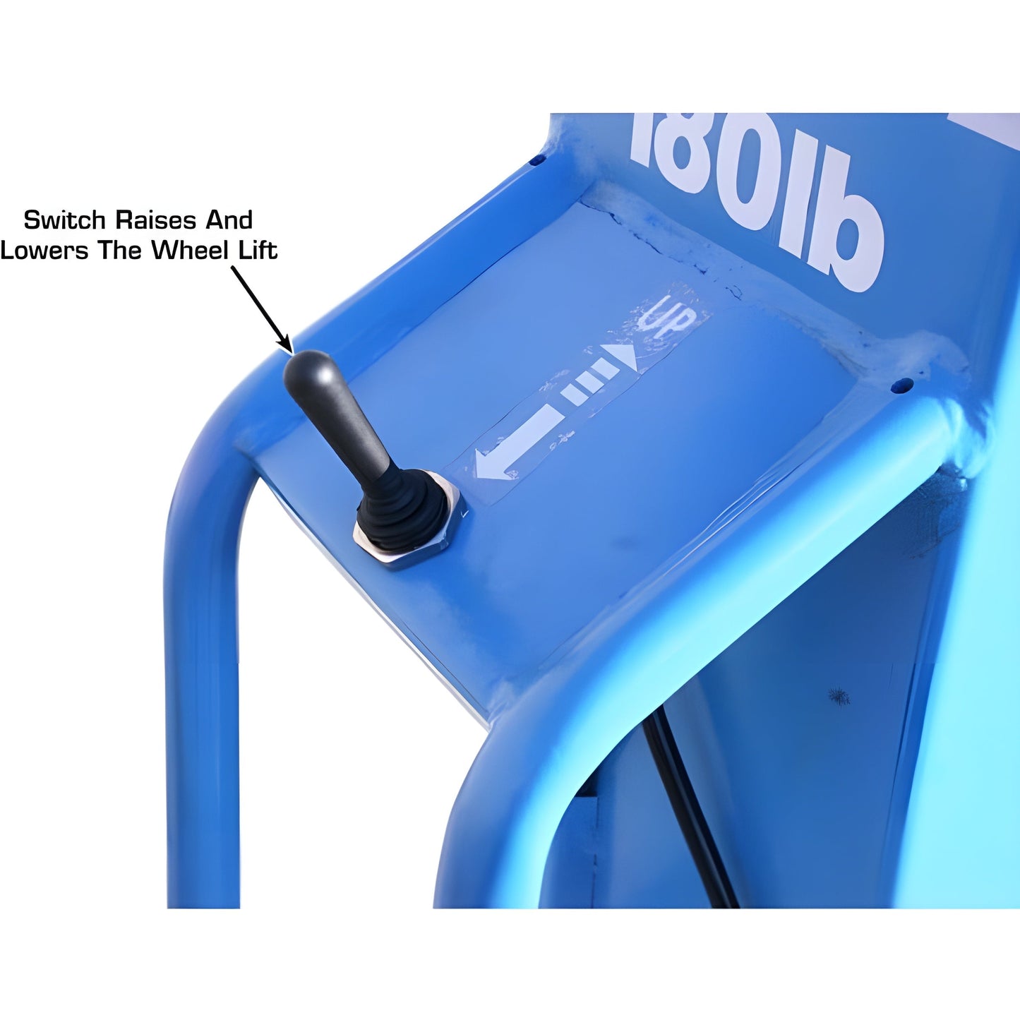 Atlas 180 LB. Capacity Offset Pneumatic Portable Wheel Lift - ATEATTC-AEZWL-2-FPD