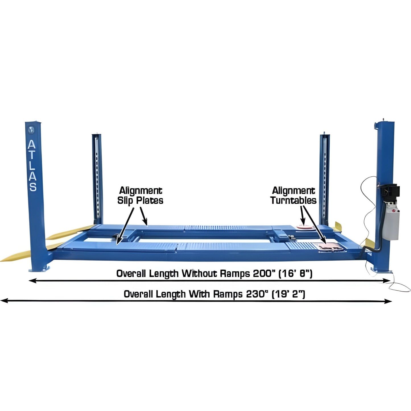 Atlas 412A 12,000 lb 4-Post Alignment Lift - ATEATTD-412A-FPD