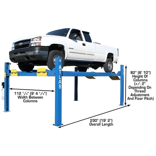 Atlas 412A 12,000 lb 4-Post Alignment Lift - ATEATTD-412A-FPD