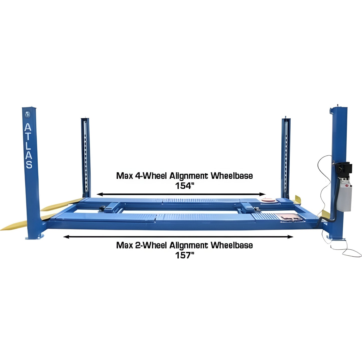 Atlas 412A Alignment 4 Post Lift + RJ6 Rolling Jacks Combo - ATEATTD-412A-COMBO-FPD