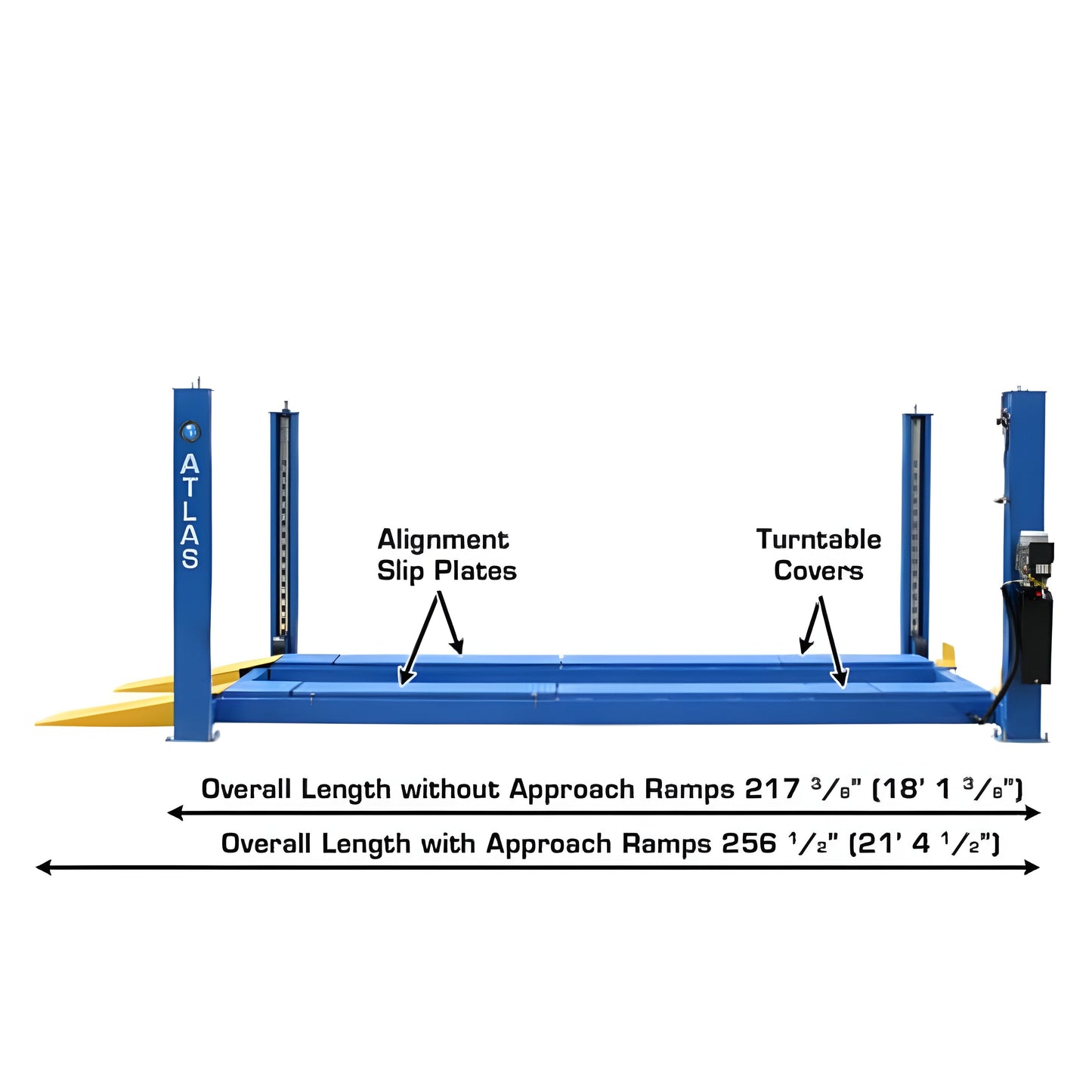 Atlas 414A 14,000 lb 4-Post Alignment Lift - ATEATTD-414A-FPD
