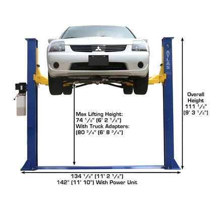 Atlas 9KBPX 9,000 lb Baseplate 2 Post Lift w/ LMA Combo - ATEXH-9KBPX-COMBO-FPD