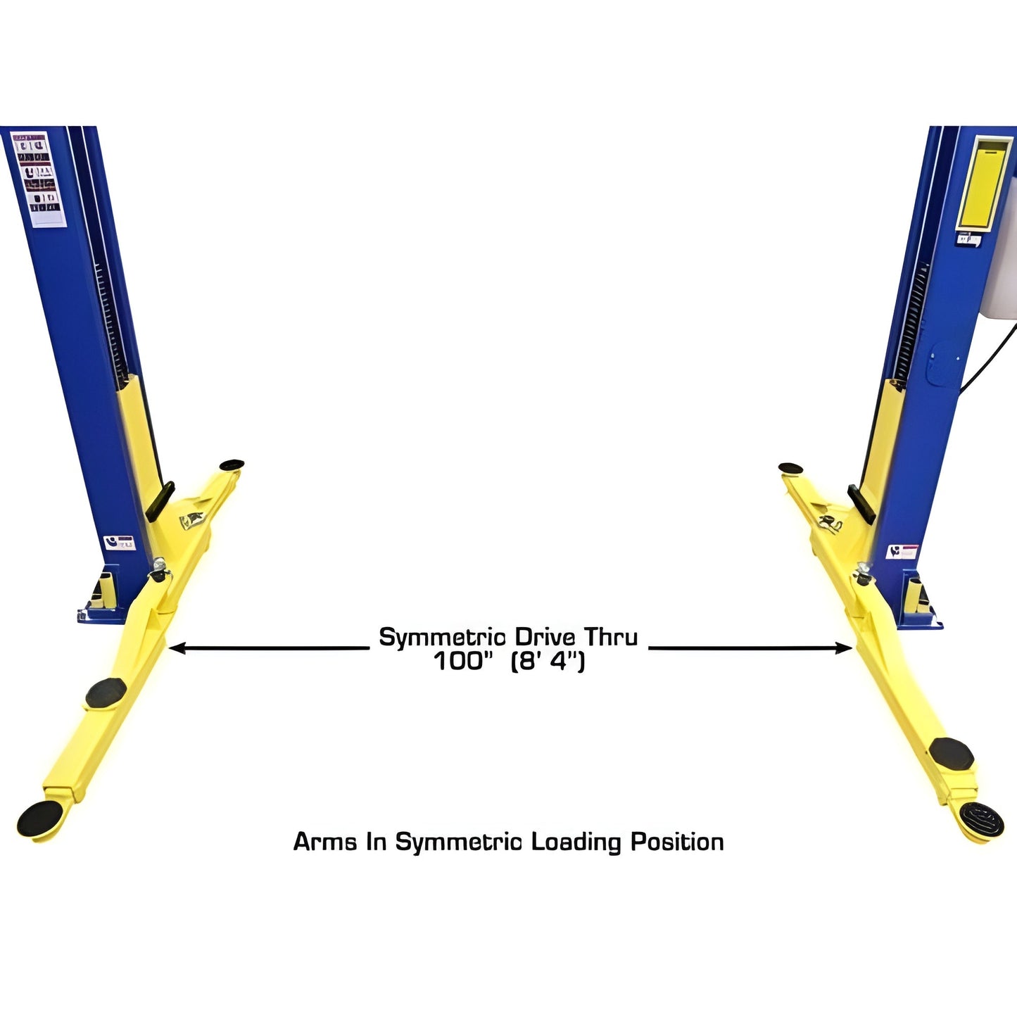 Atlas 9KOHX 9,000 lb Overhead 2-Post Lift - ATEXH-9KOHX-FPD