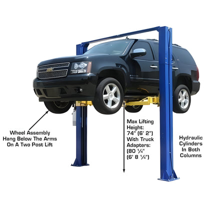 Atlas 9KOHX 9,000 lb Overhead 2-Post Lift - ATEXH-9KOHX-FPD
