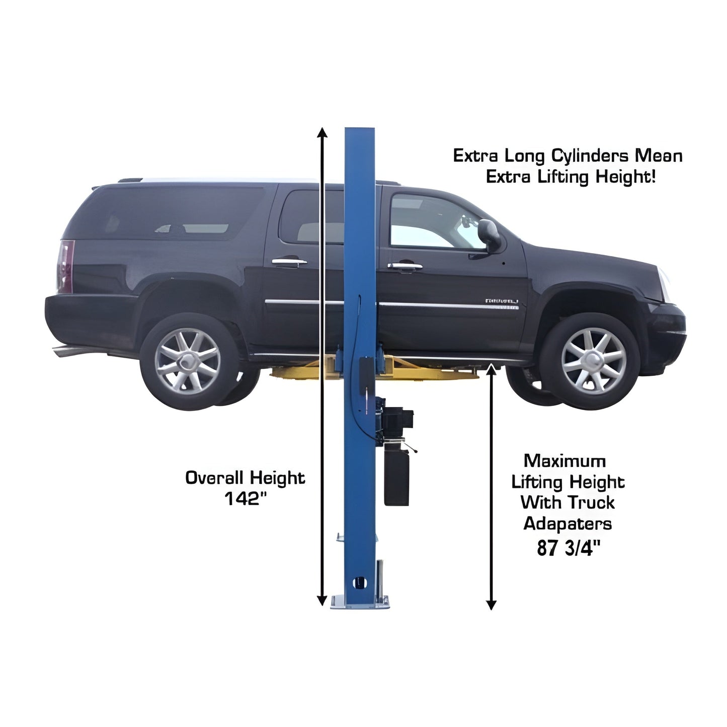 Atlas 9OHSC 9,000 lb Overhead 2-Post Lift - ATEATTD-9OHSC-SS-FPD