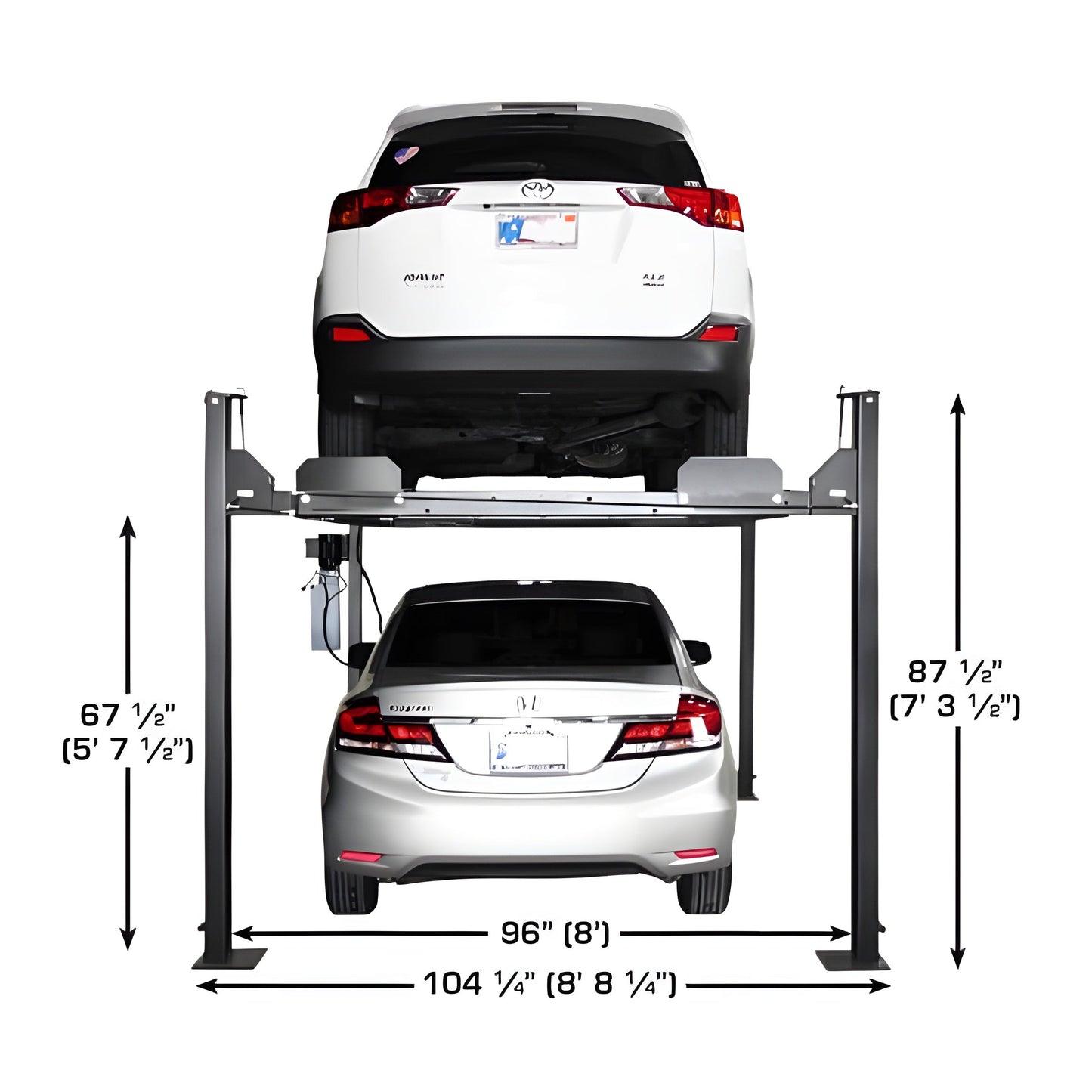 Atlas ALI APEX 8 4 Post Lift + RJ35 Sliding Jacks Combo - ATEATTD-APEX8-COMBO-FPD