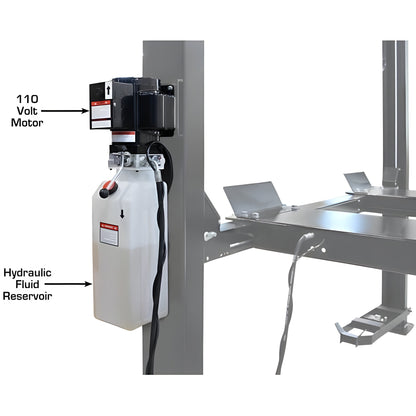 Atlas ALI  APEX9 4 Post Lift + RJ6 Rolling Bridge Jacks Combo - ATEAPEX9-COMBO1-FPD