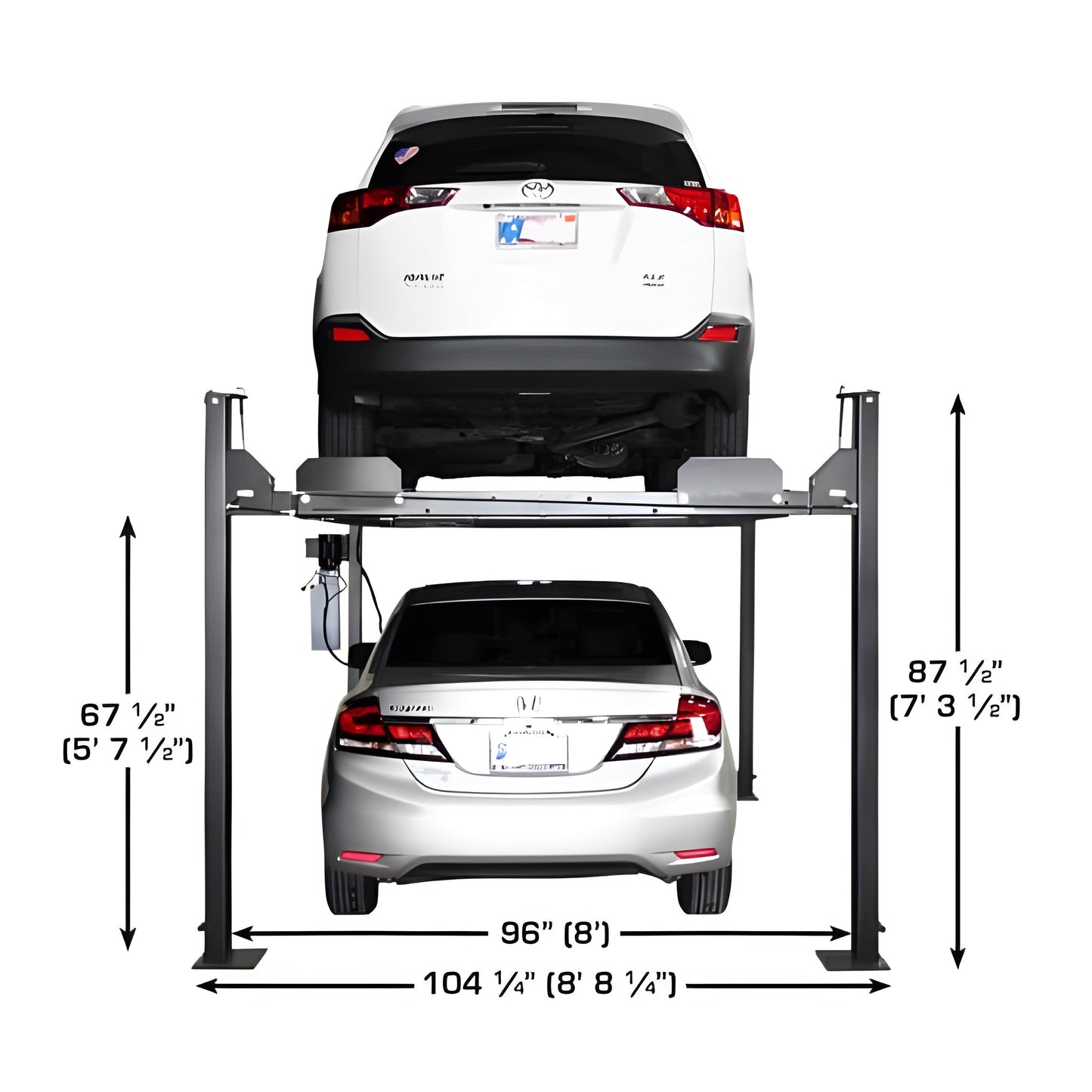 Atlas Apex 8 ALI  8,000 lb 4-Post Lift - ATEATTD-APEX8-FPD