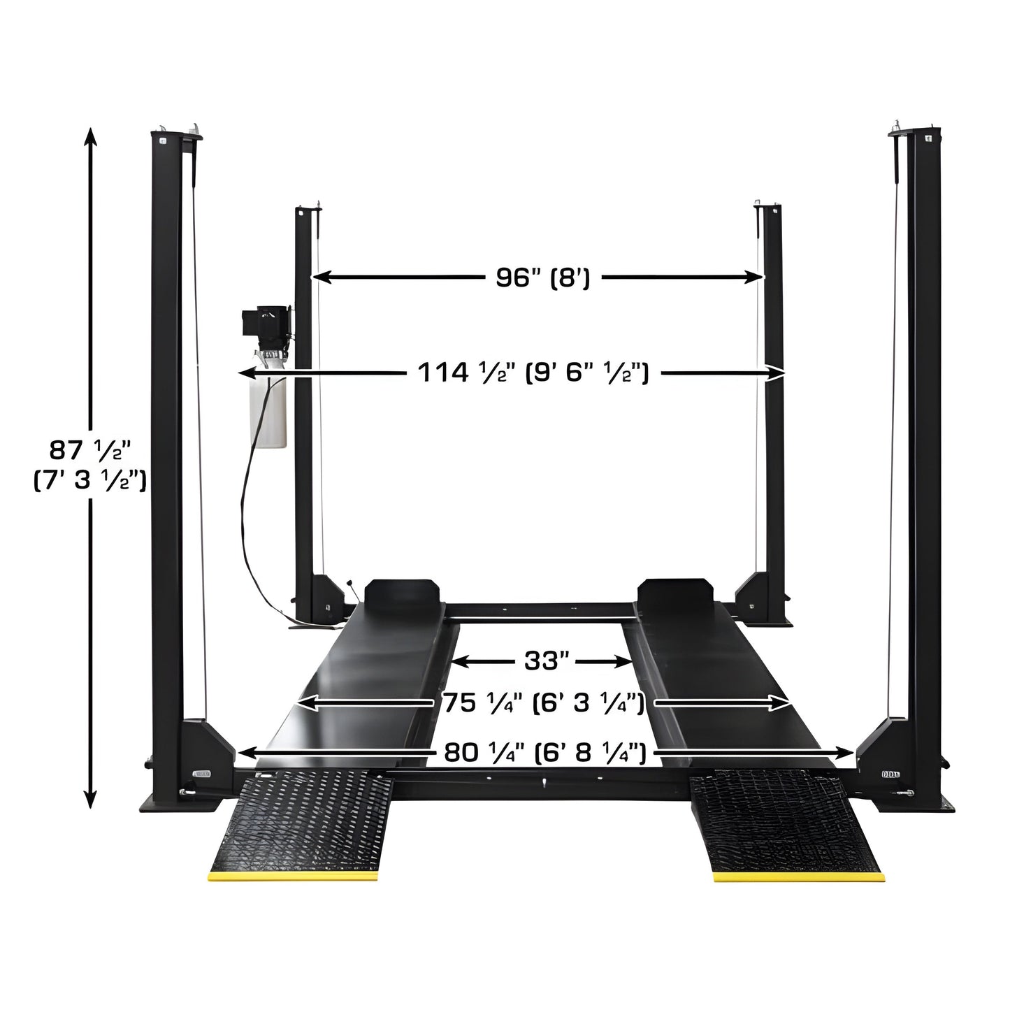Atlas Apex 8 ALI  8,000 lb 4-Post Lift - ATEATTD-APEX8-FPD