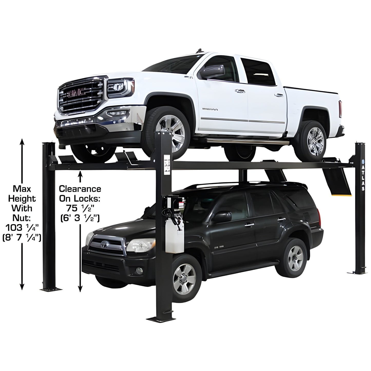 Atlas Apex 9 ALI 9,000 lb 4-Post Lift - ATEAPEX9-FPD