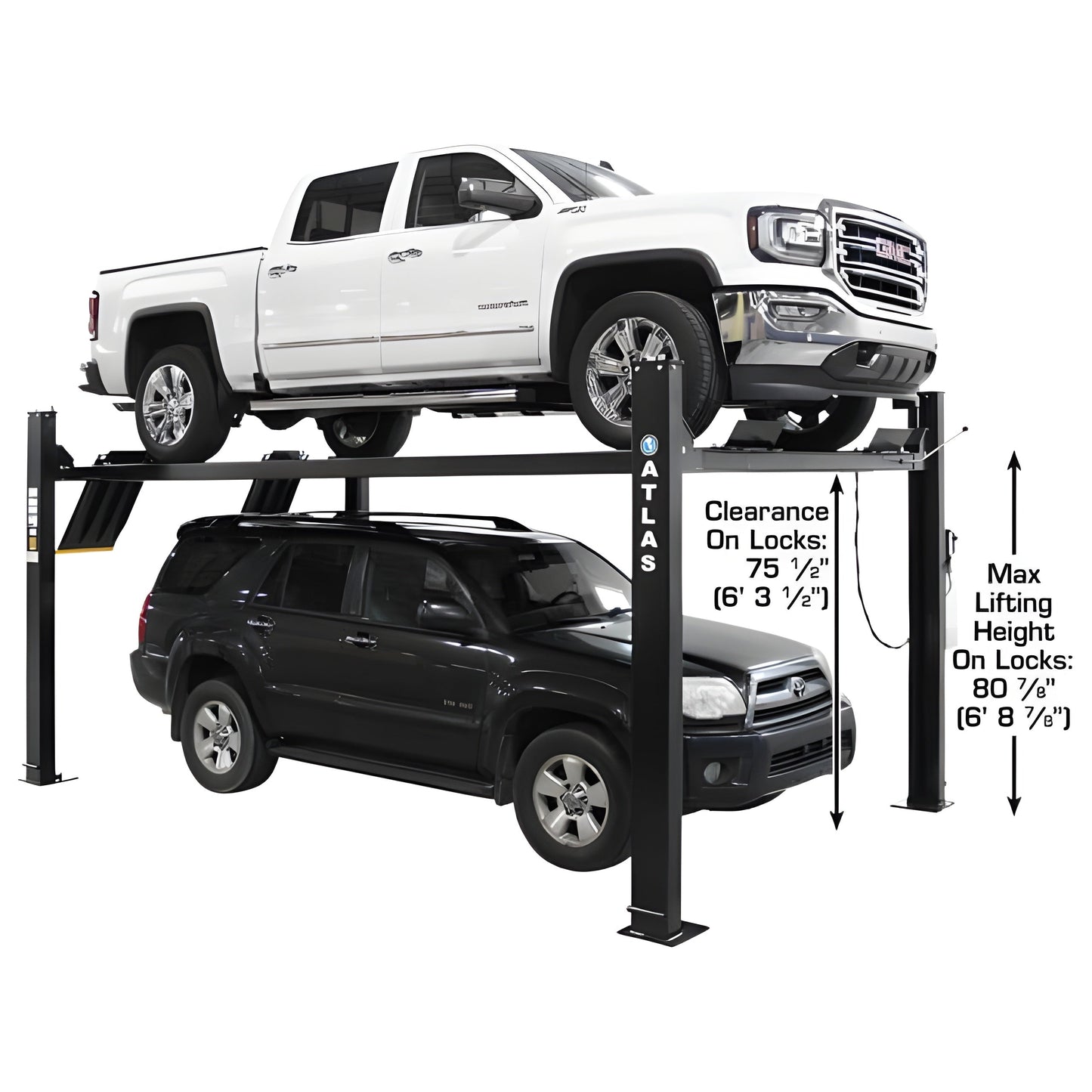 Atlas Apex 9 ALI 9,000 lb 4-Post Lift - ATEAPEX9-FPD