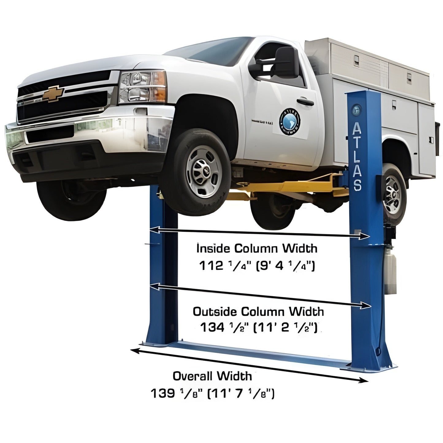 Atlas BP10000X 10,000 lb Baseplate 2 Post Lift - ATEATTD-BP10000X-FPD