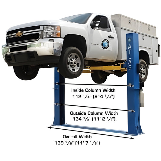 Atlas BP10000X 10,000 lb Baseplate 2 Post Lift - ATEATTD-BP10000X-FPD