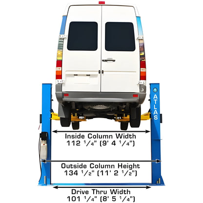 Atlas BP10000X 10,000 lb Baseplate 2 Post Lift - ATEATTD-BP10000X-FPD