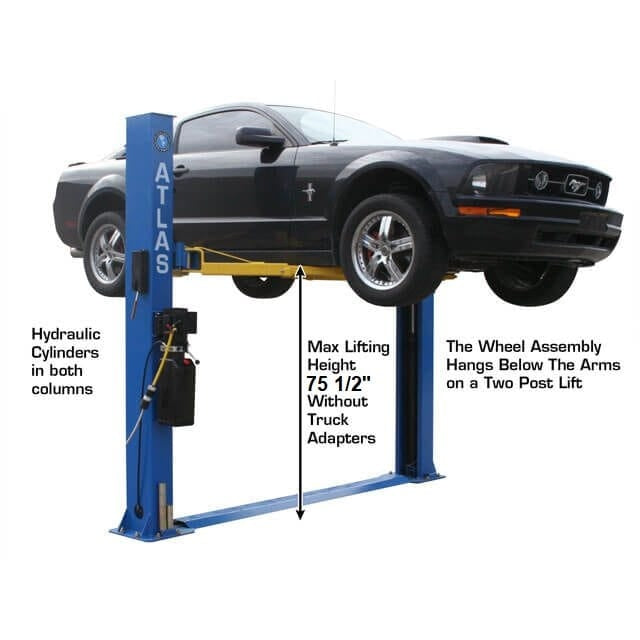 Atlas BP8000 8,000 lb Baseplate 2 Post Lift - ATEATTD-BP8000-FPD