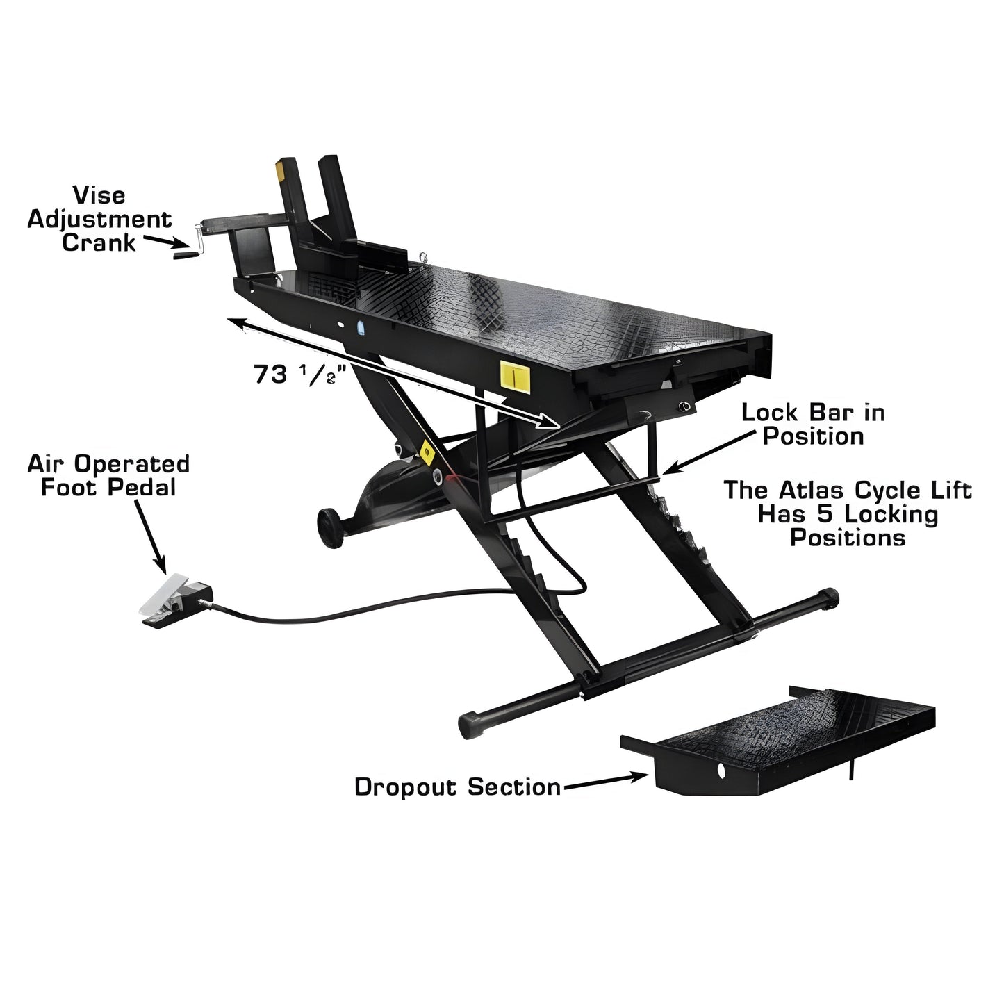 Atlas Cyclelift Motorcycle Lift - ATEHT-CYCLELIFT-FPD
