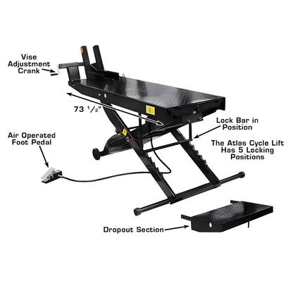 Atlas Cyclelift Motorcycle Lift - ATEHT-CYCLELIFT-FPD