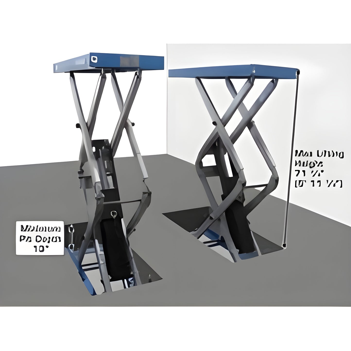Atlas FM9SL 9,000 lb In Ground Full-Rise Lift - ATEATTD-FM9SL-FPD