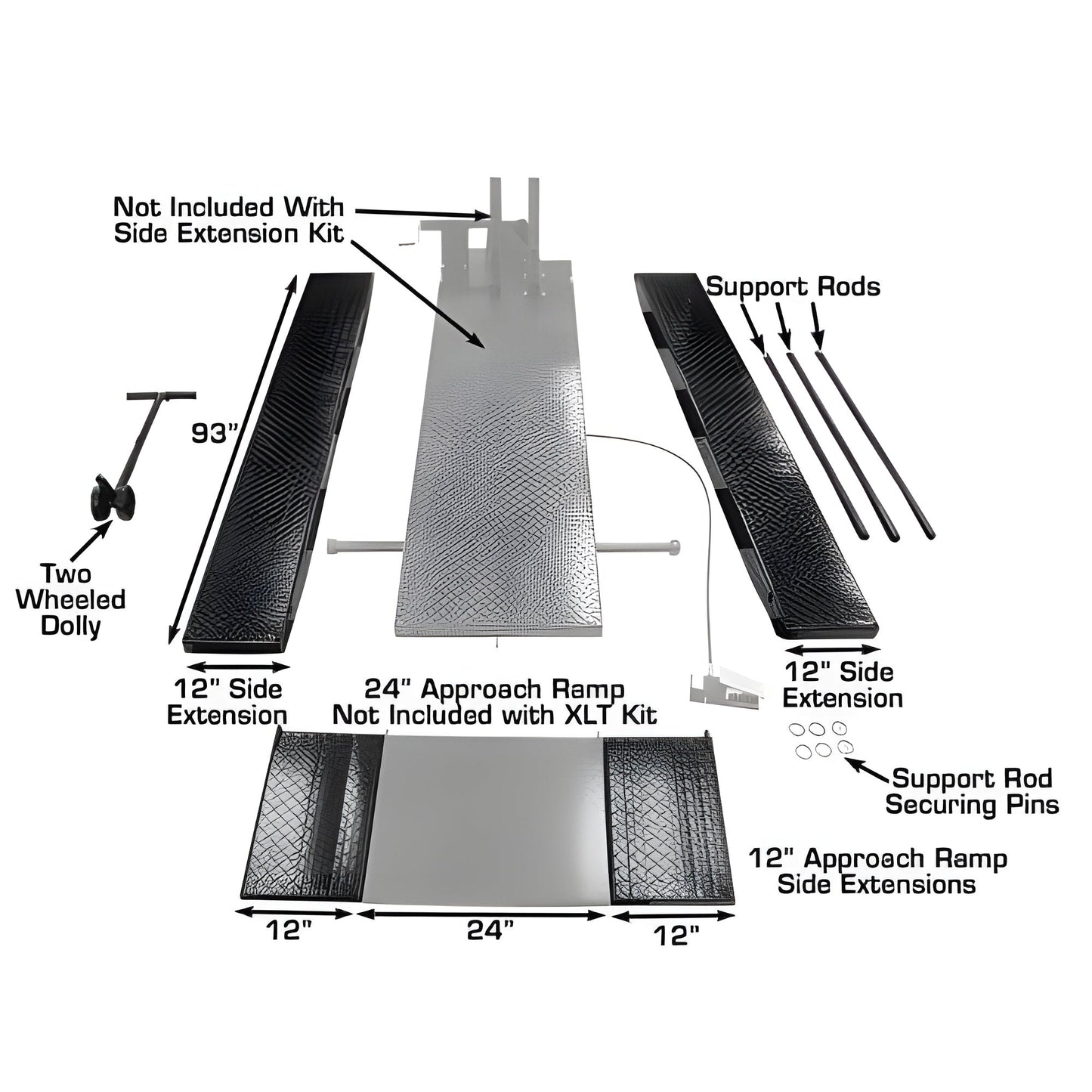 Atlas Cyclelift XLT Side Extension Kit - ATEHT-CYCLFTEXT-FPD