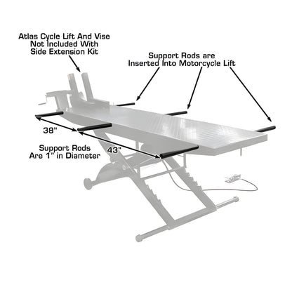 Atlas Cyclelift XLT Side Extension Kit - ATEHT-CYCLFTEXT-FPD