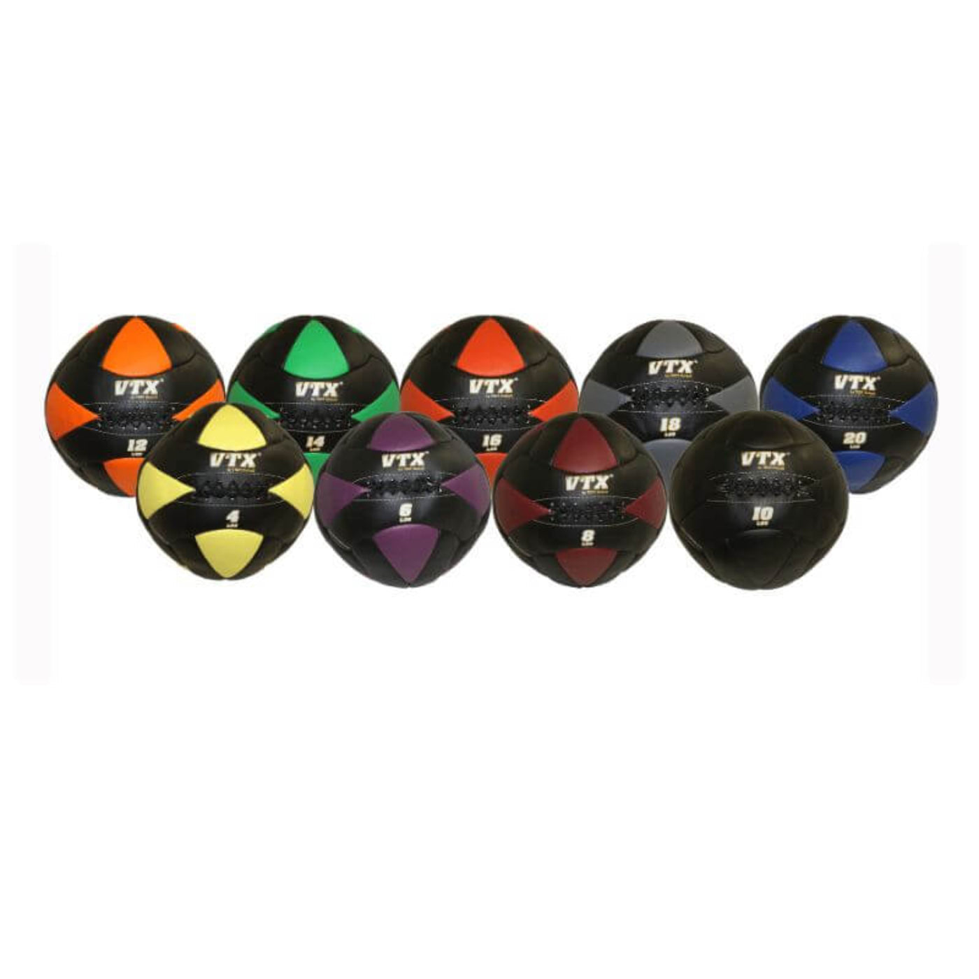 TROY VTX BALLPAC-PWB50 Wall Ball Rack w/ 12 Wall Balls - BALLPAC-PWB50