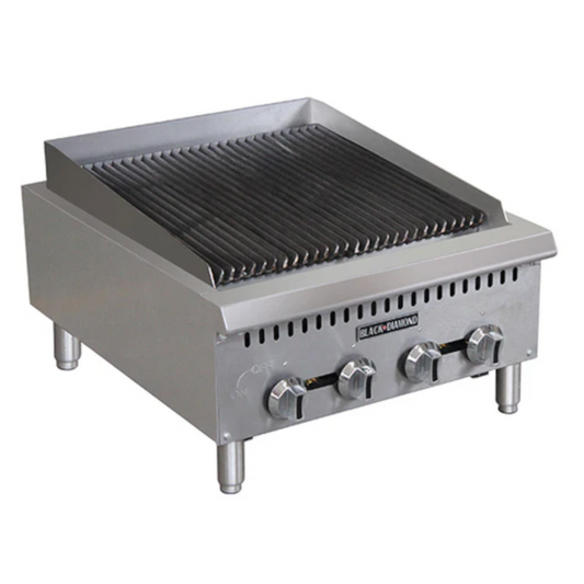 Adcraft BDCTC-24 Black Diamond Heavy Duty Gas Charbroiler 24"W - BDCTC-24