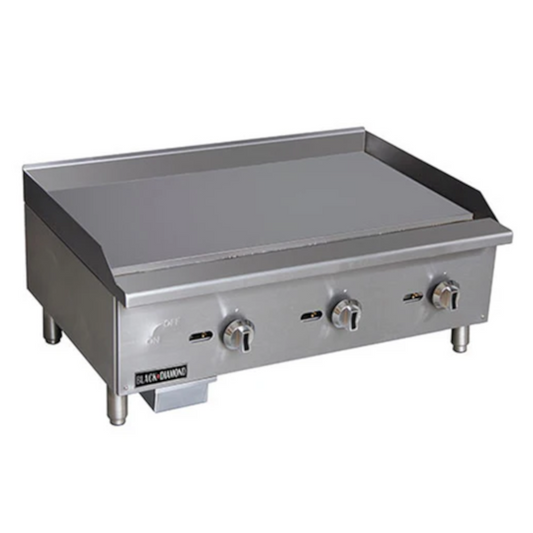 Adcraft BDECTG-36/NG Black Diamond Standard Series Gas Griddle 36"W - BDECTG-36/NG-36/NG