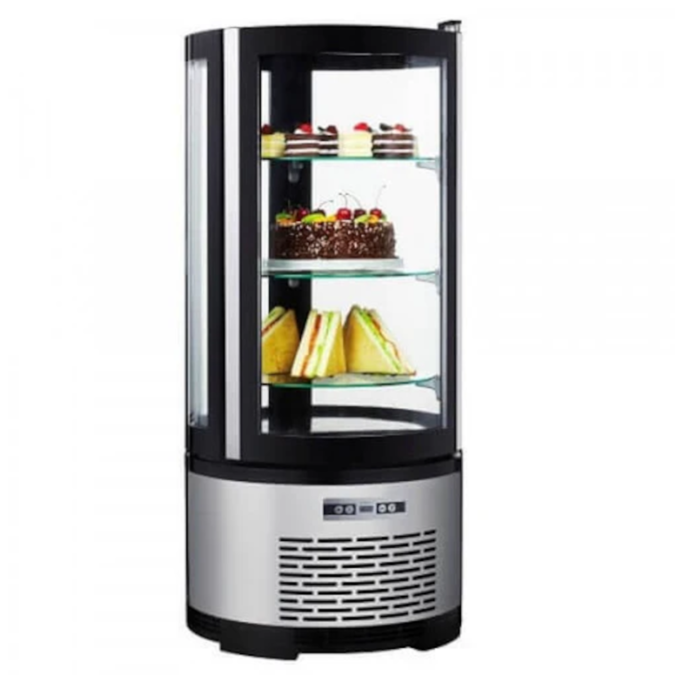 Adcraft BDRCK-100/CT Black Diamond Refrigerated Countertop Cake Display -  BDRCK-100/CT