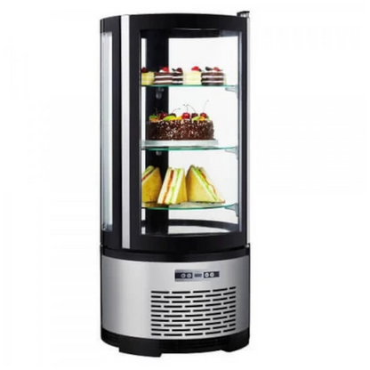 Adcraft BDRCK-100/CT Black Diamond Refrigerated Countertop Cake Display -  BDRCK-100/CT