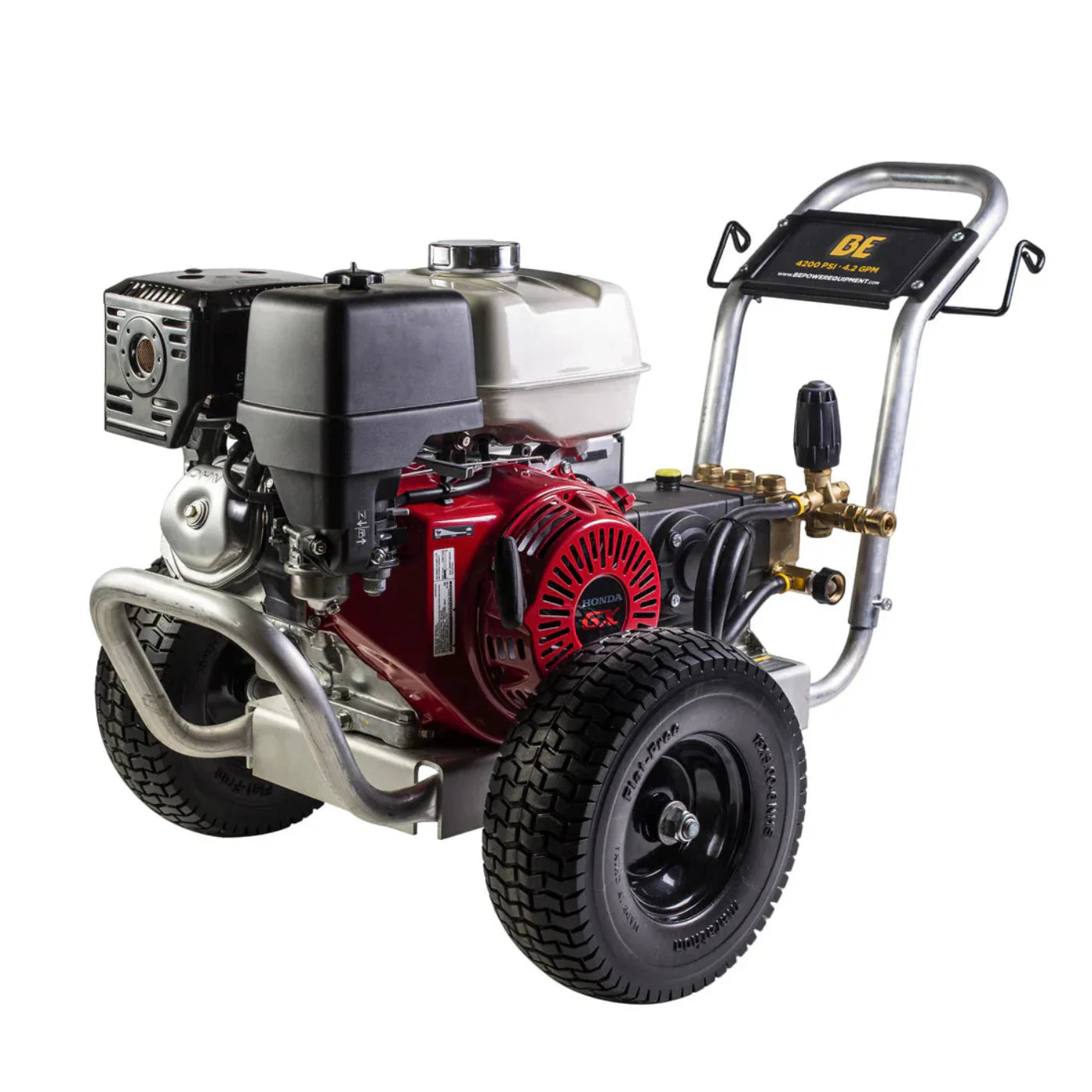 BE POWER EQUIPMENT 4,200 PSI 4.2 GPM Cold Water Gas Pressure Washer - B4213HABGS-PowerGen USA