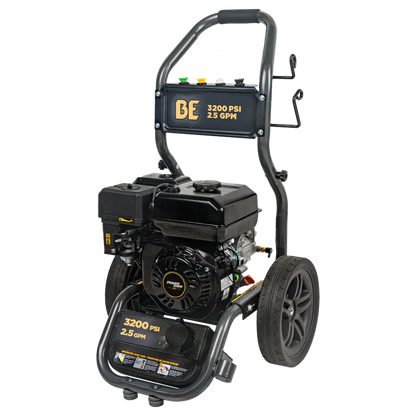 BE Power Equipment 3,200 PSI 2.5 GPM Cold Water Gas Pressure Washer - BE327PX