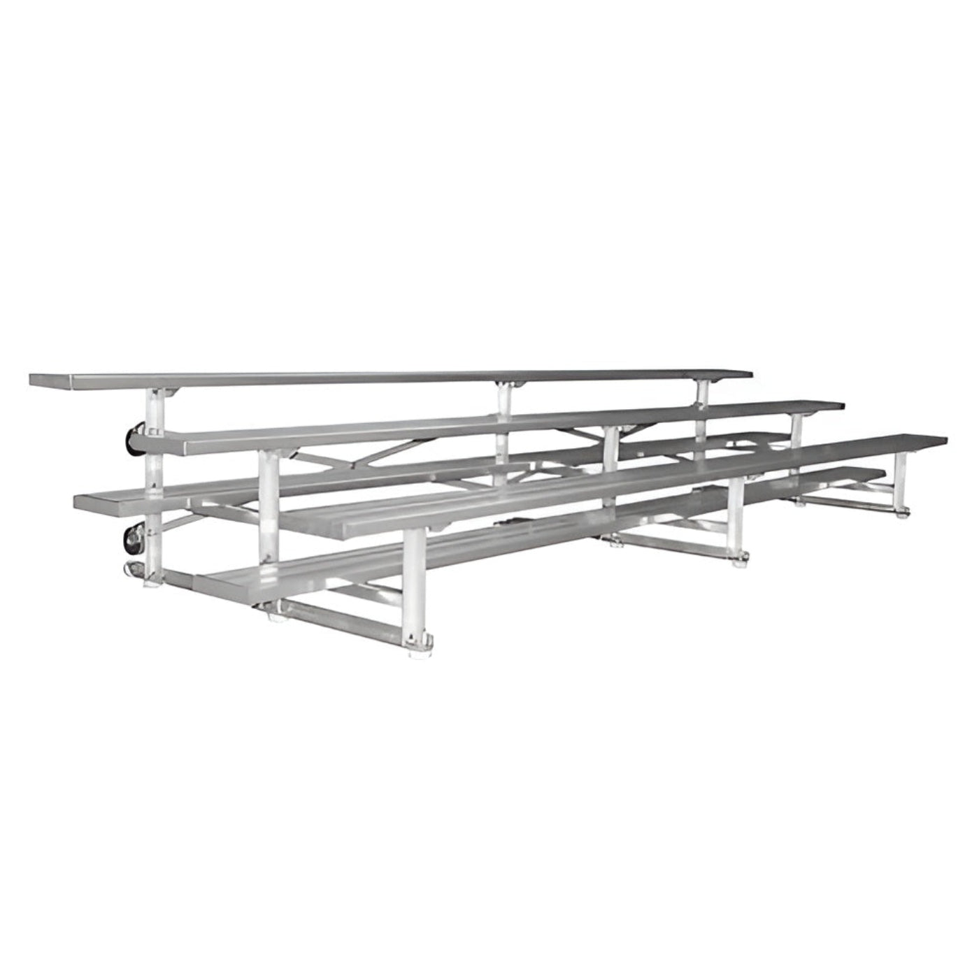 Bleacher - 7-1/2 ft. (3 Row - Single Foot Plank) - Tip & Roll