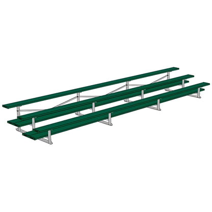 Bleacher 3 Row 21' All Aluminum Preferred Bleacher - BLDP-321AL
