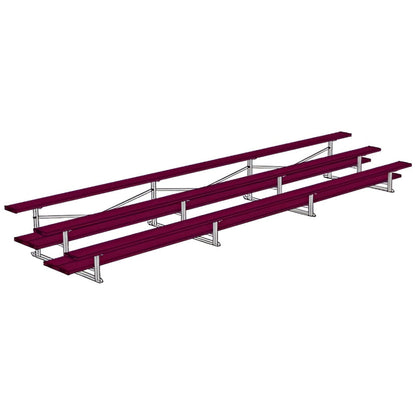 Bleacher 3 Row 21' All Aluminum Preferred Bleacher - BLDP-321AL