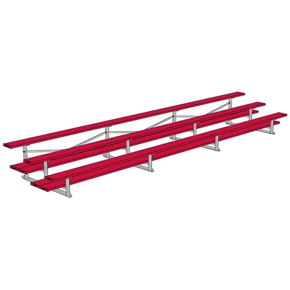 Bleacher 3 Row 21' All Aluminum Preferred Bleacher - BLDP-321AL